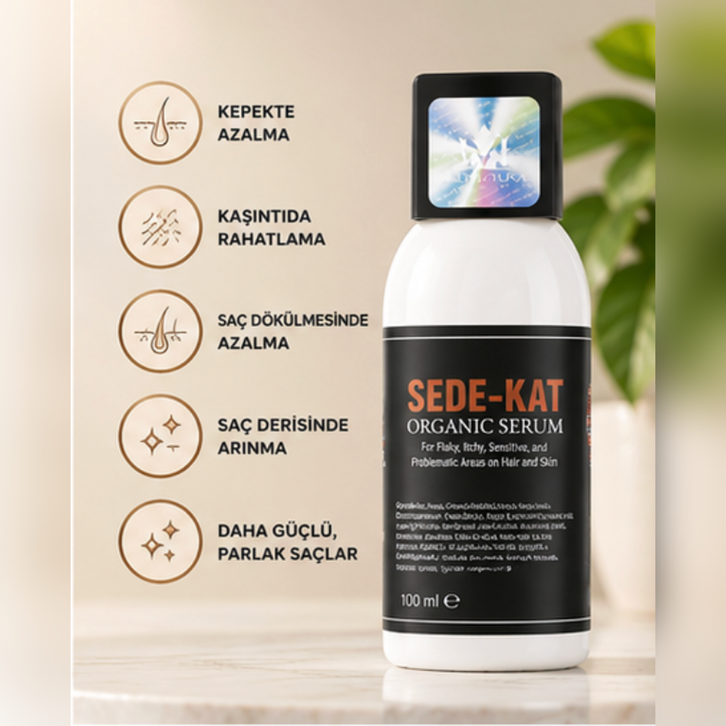 Sede‑Kat Organik Kepek – Kaşıntı ve Kepek hassas Deri Bakım Destek Kremi 100ml