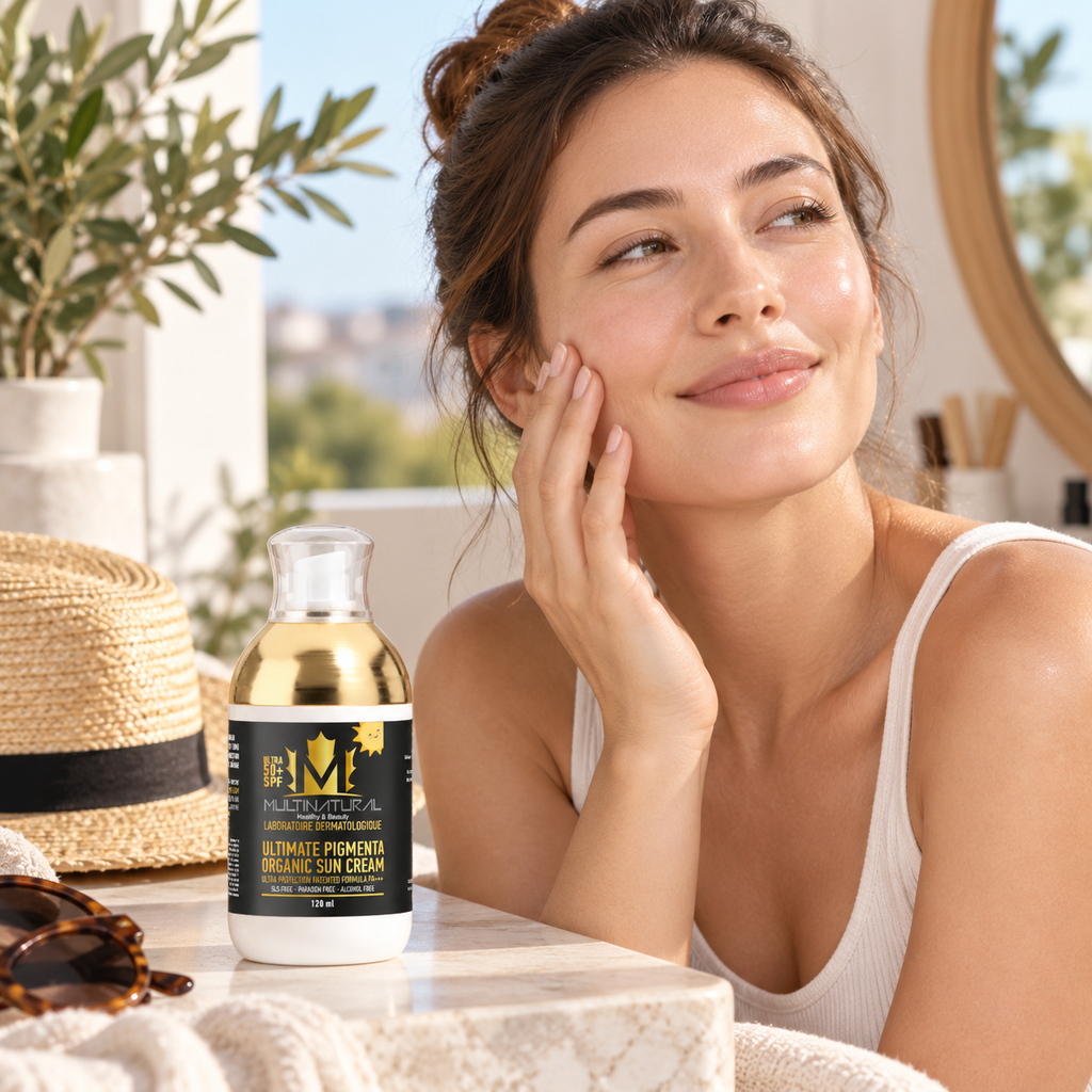Multi Pigmanta Güneş Kremi SPF50+  Leke Karşıtı | Ultra Koruma | Kolajen Destekli | Organik Formül