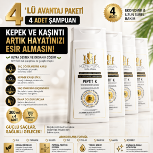 MultiNatural Peptit-Pine Tar Yoğun Kepek ve Dökülme Karşıtı Ultra Destek Şampuanı (4x300ml)