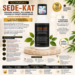 Sede‑Kat Organik Kepek - Kaşıntı ve Kepek hassas Deri  Bakım Destek Kremi 100ml